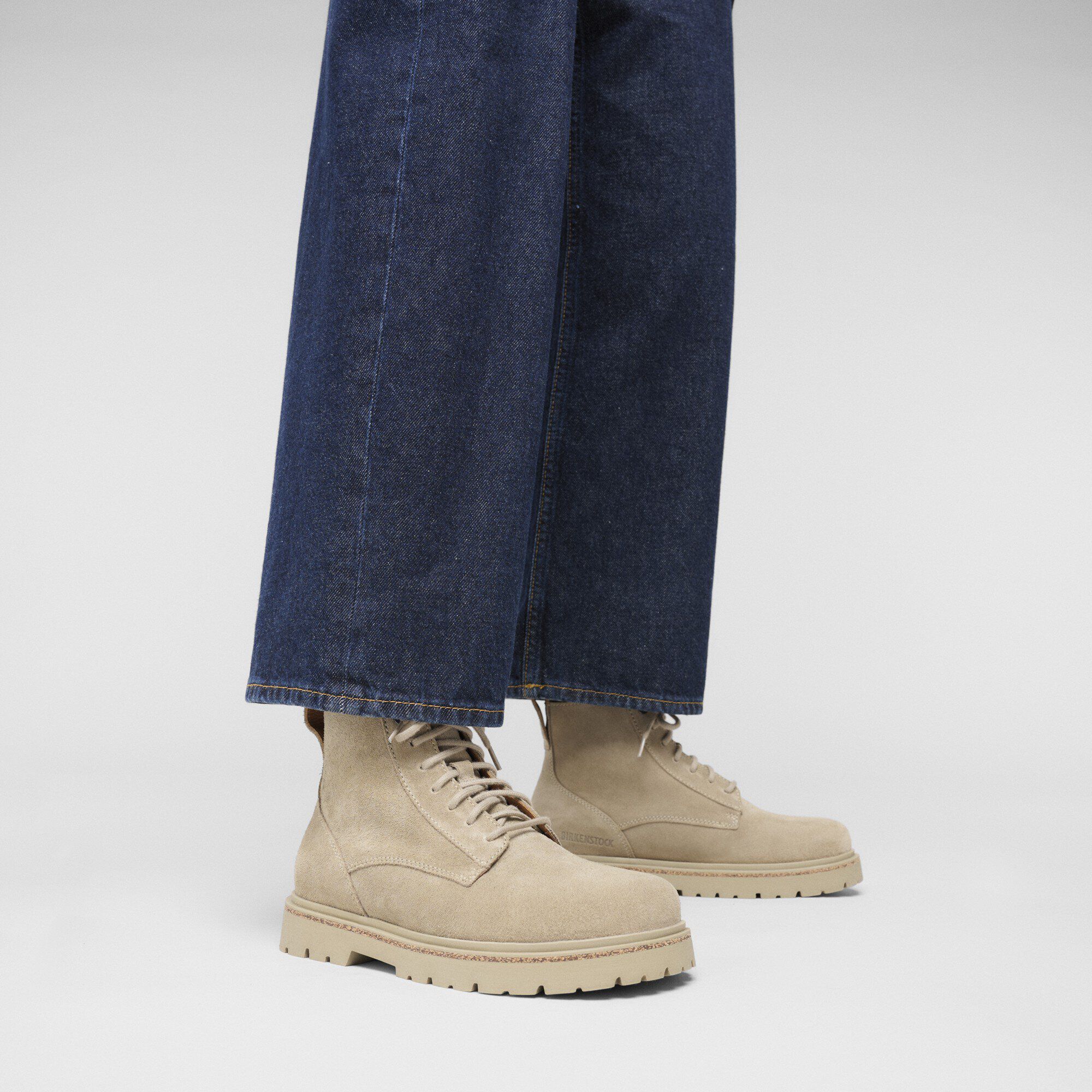 Chelsea Mid à lacets Highwood Homme en cuir velours