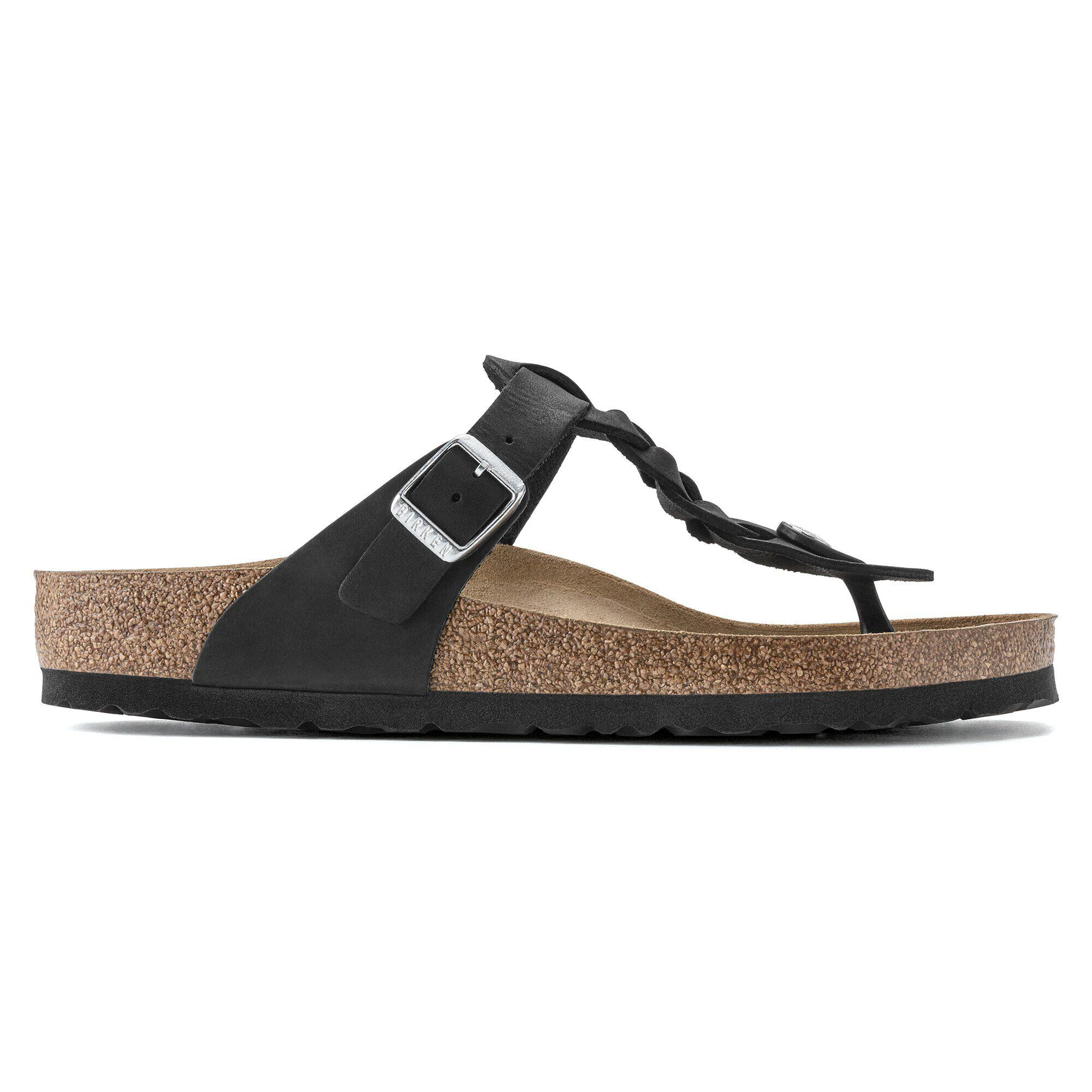 Gizeh Tressé Cuir Naturel Huilé