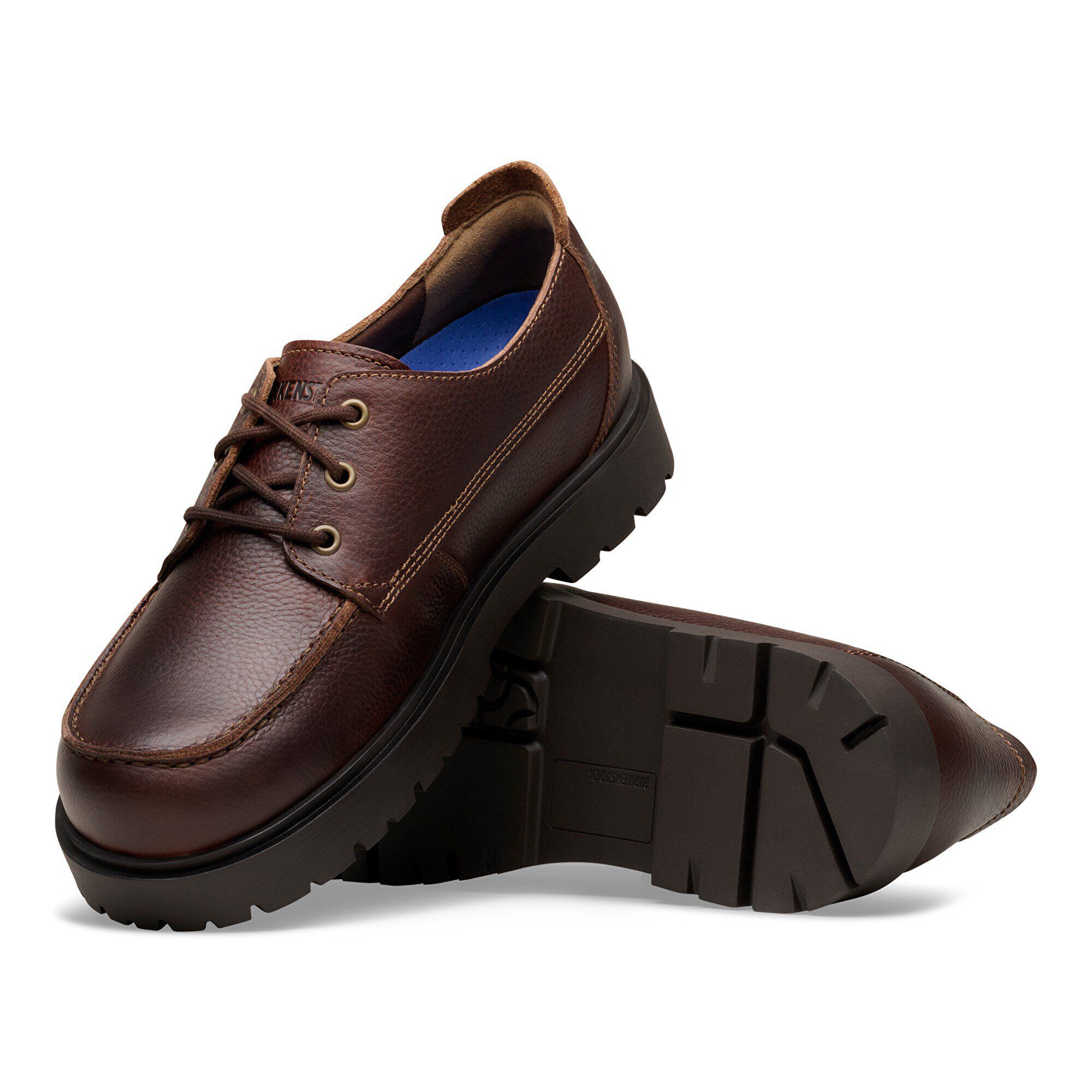 Mocassin à lacets Low Highwood Naturel en cuir