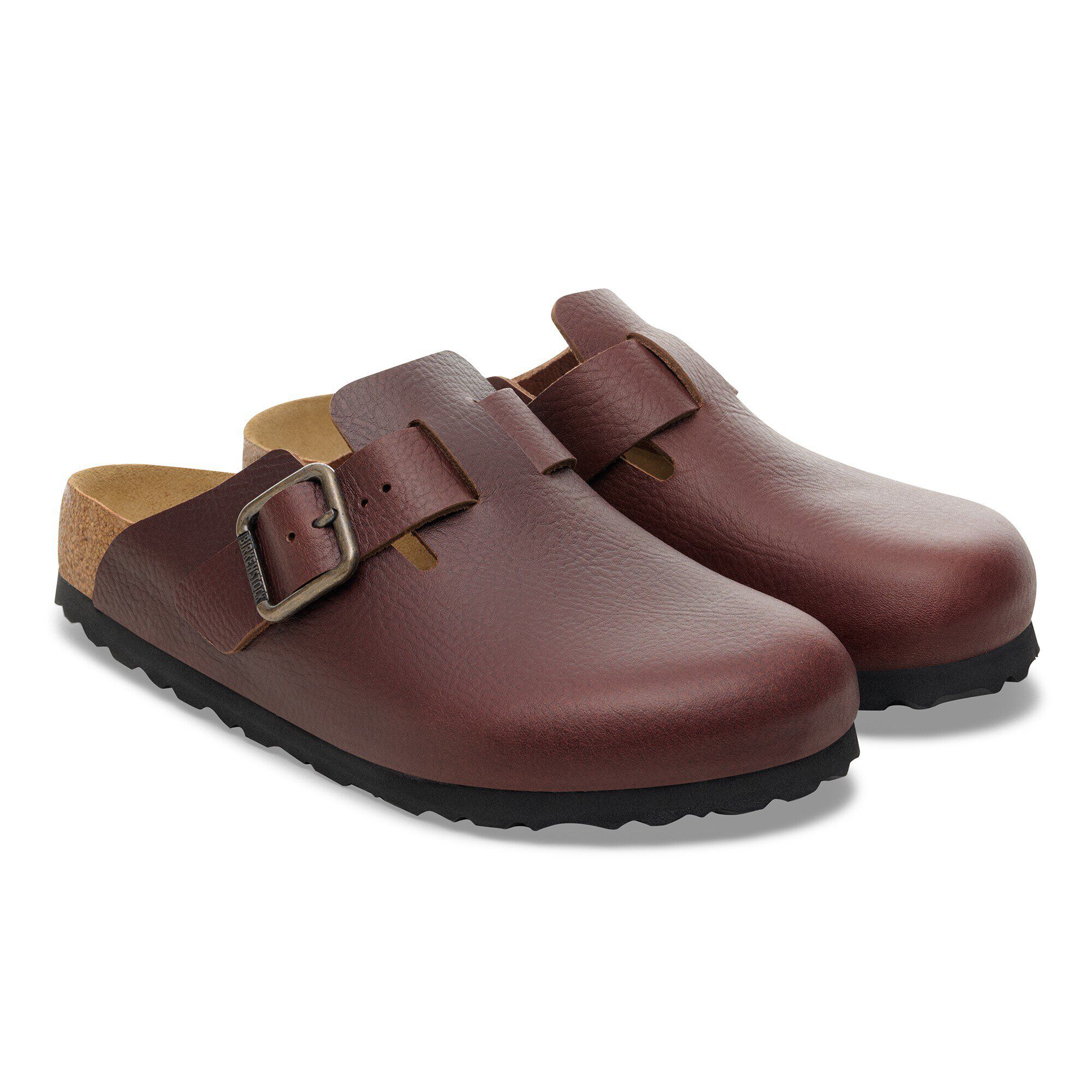 Buckle Boston en cuir naturel