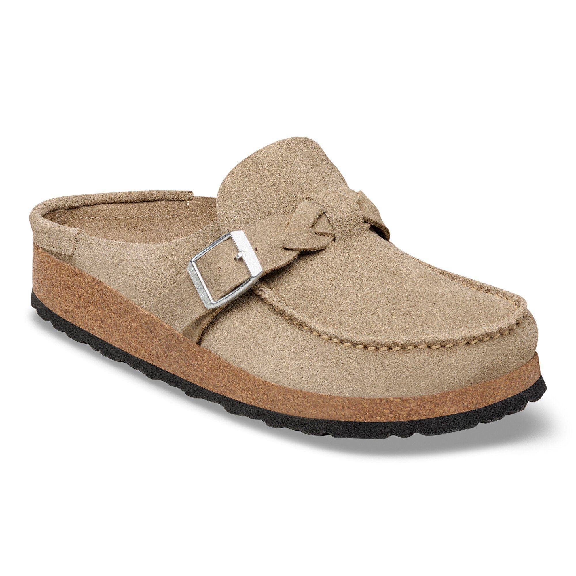 Buckley en cuir de daim tressé