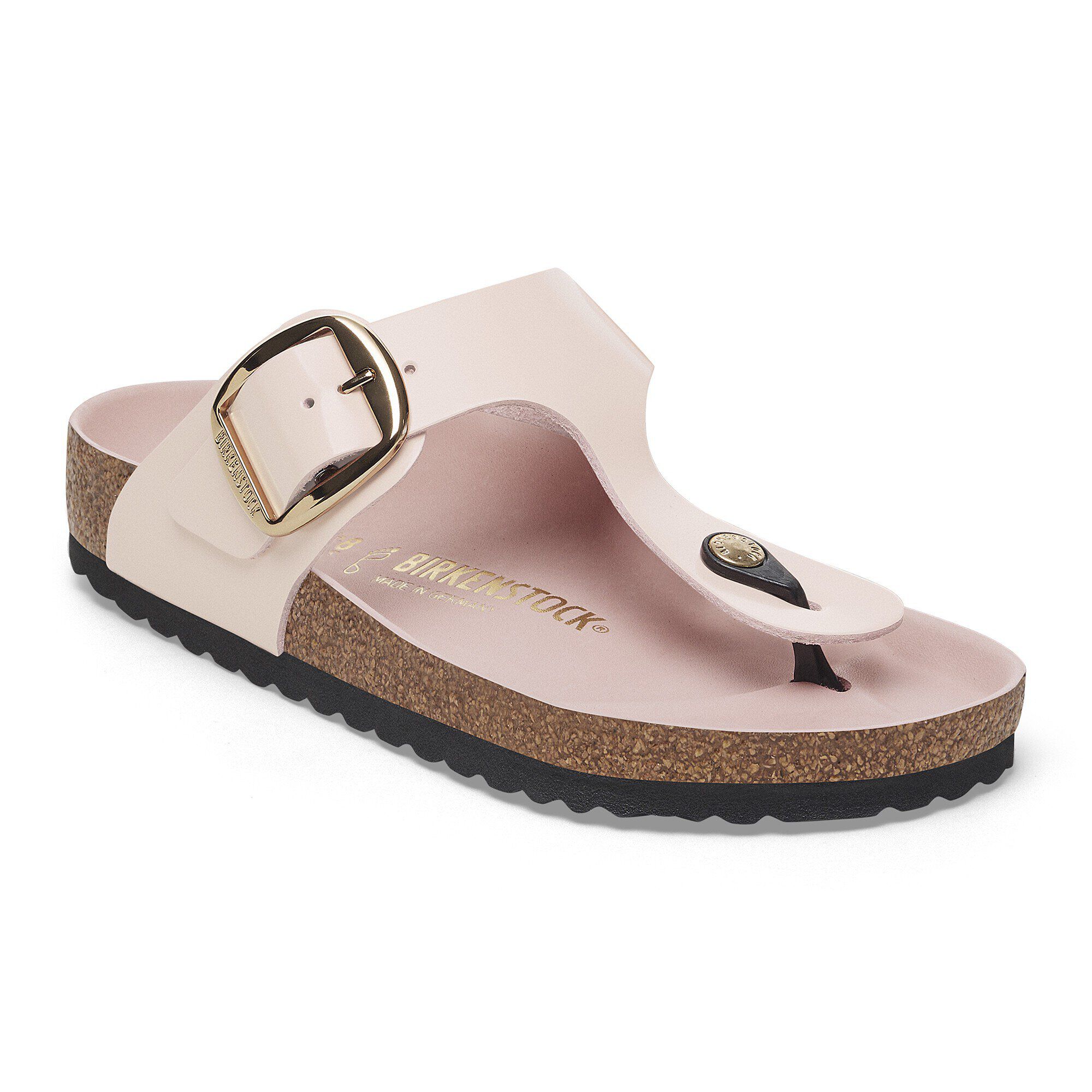 Gizeh Big Buckle Cuir Naturel Brillant