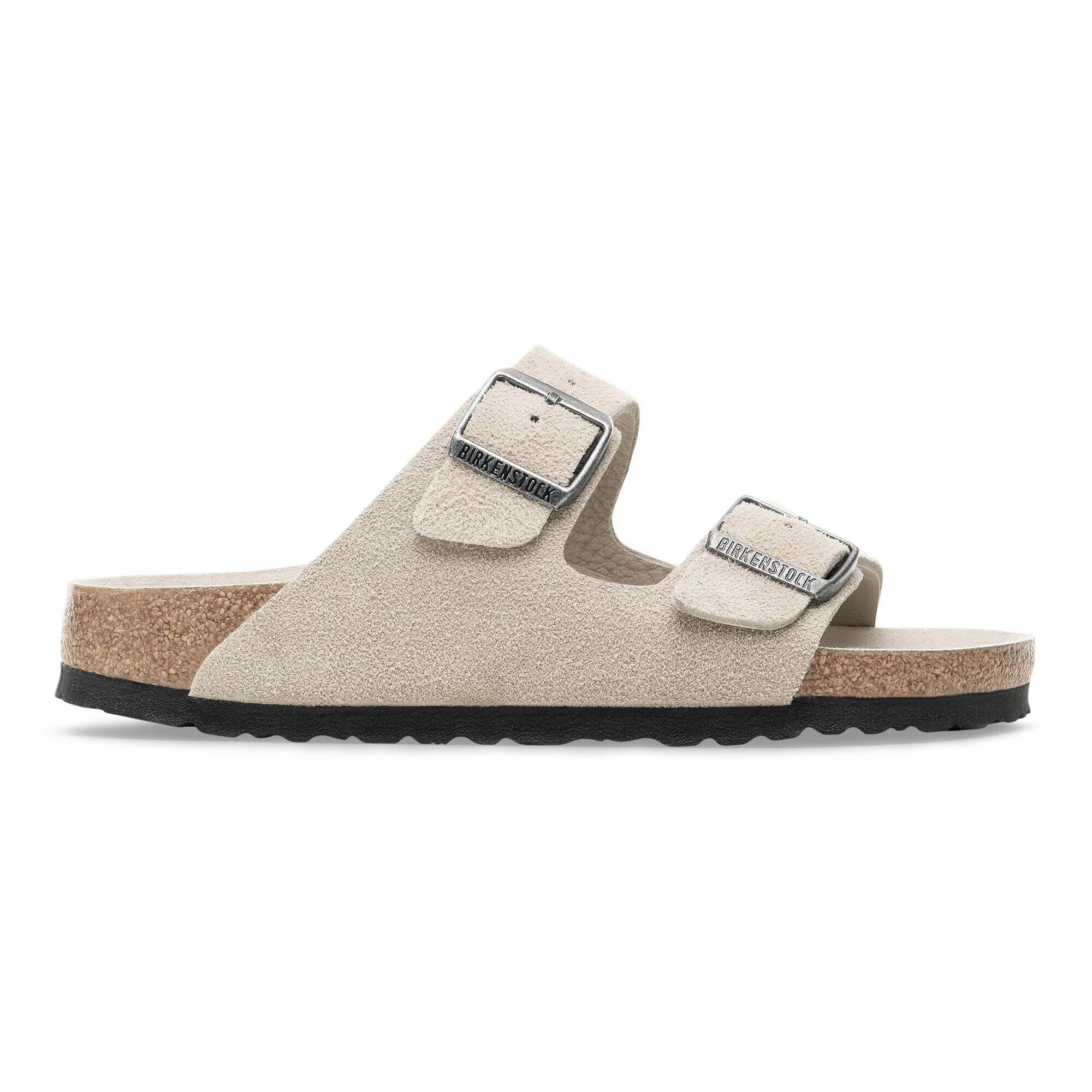 Sandalette Arizona à semelle intérieure souple en cuir velours
