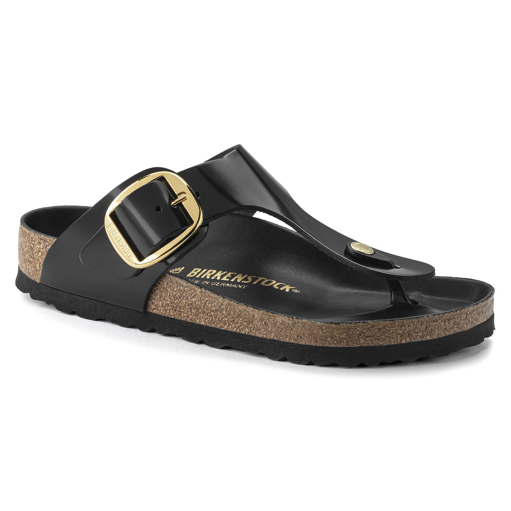 Gizeh Big Buckle Cuir Naturel Brillant