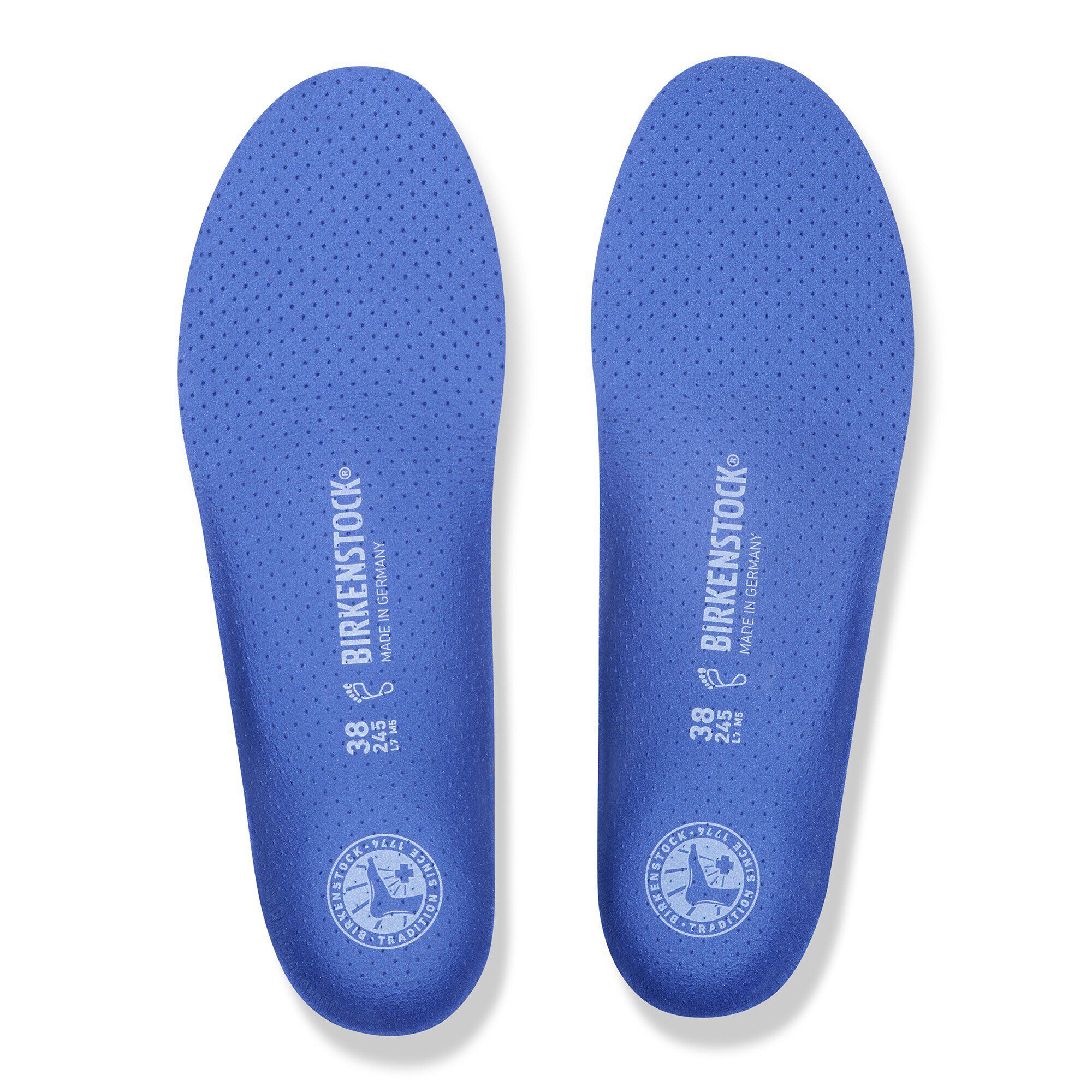Semelle bleue pour chaussures de sport