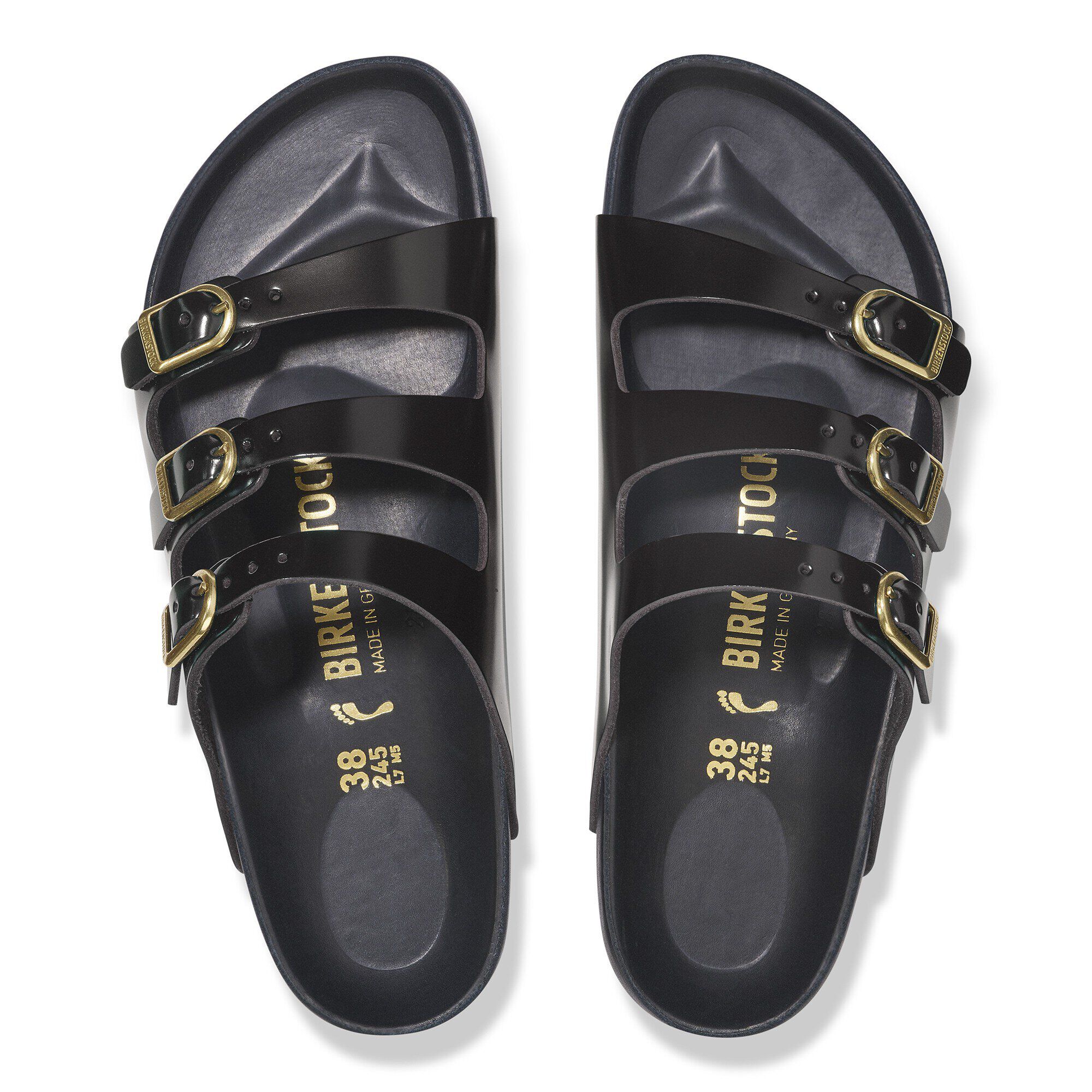 Birkenstock Florida Fresh Cuir Naturel Patiné