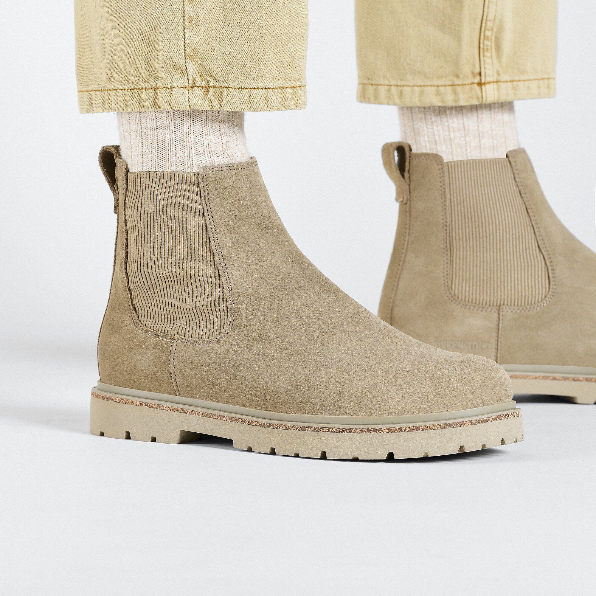 Birkenstock Highwood Slip On Homme en Cuir Velours