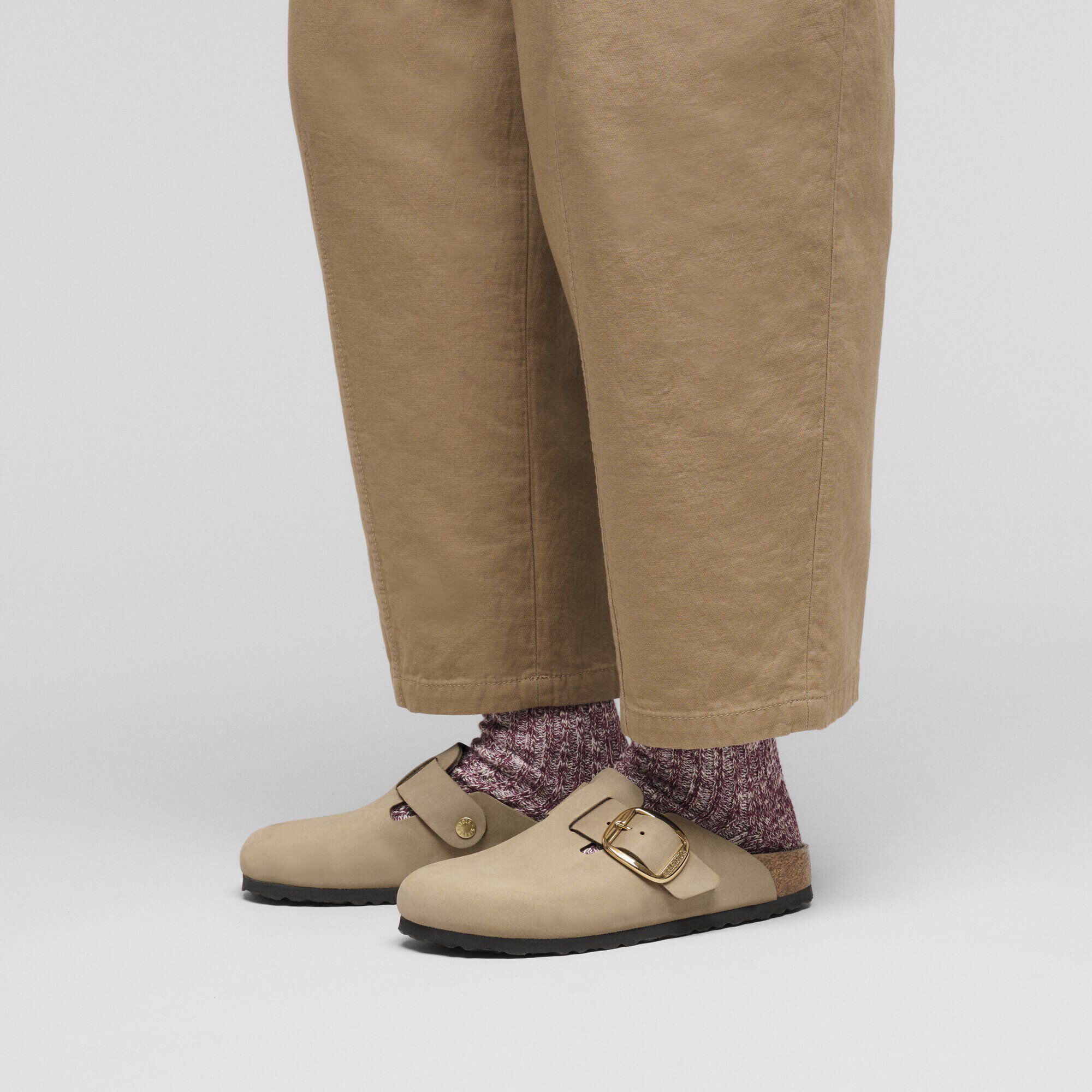 Boston Big Buckle Cuir Naturel Huilé