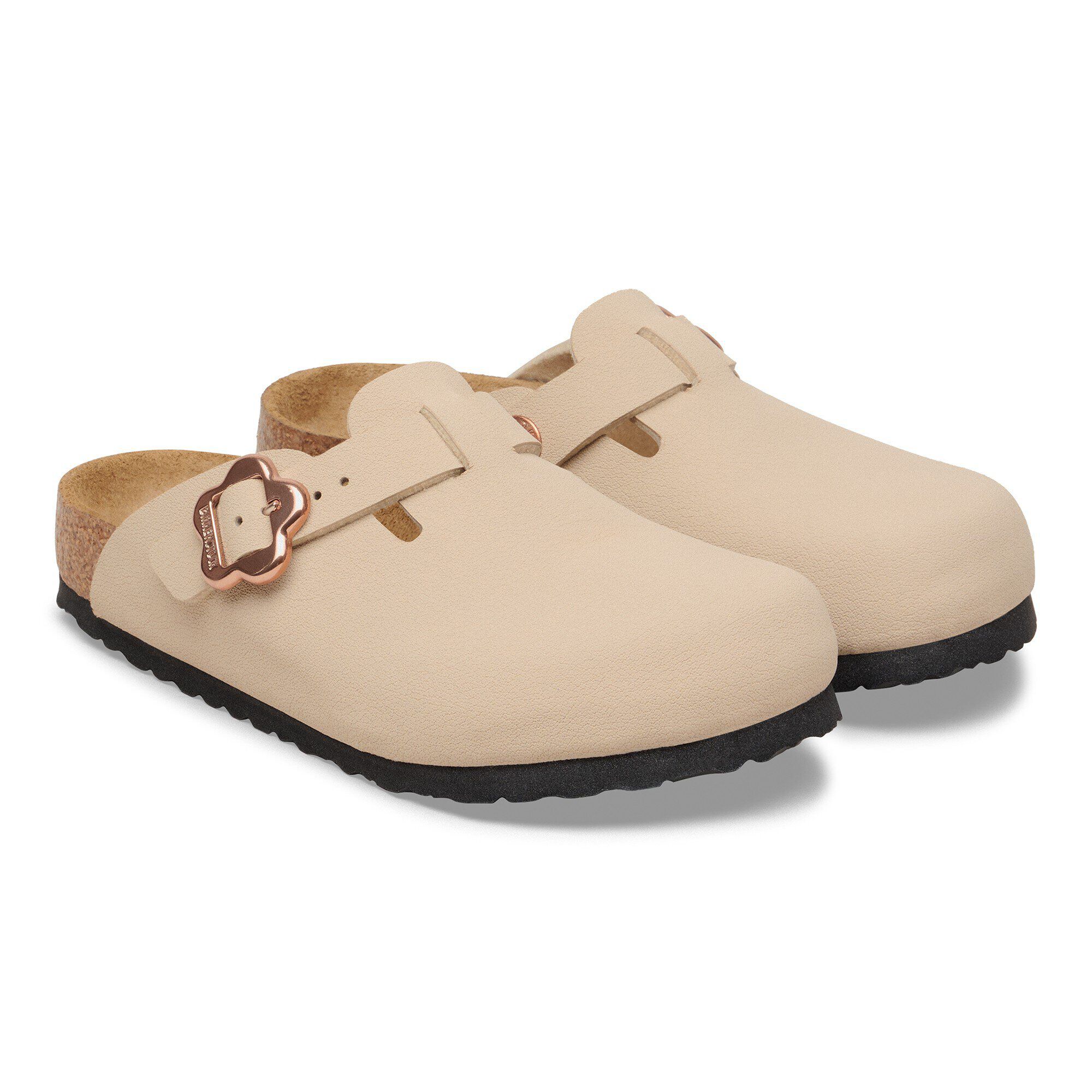 Boston Flower Buckle Enfant Birko-Flor Nubuck