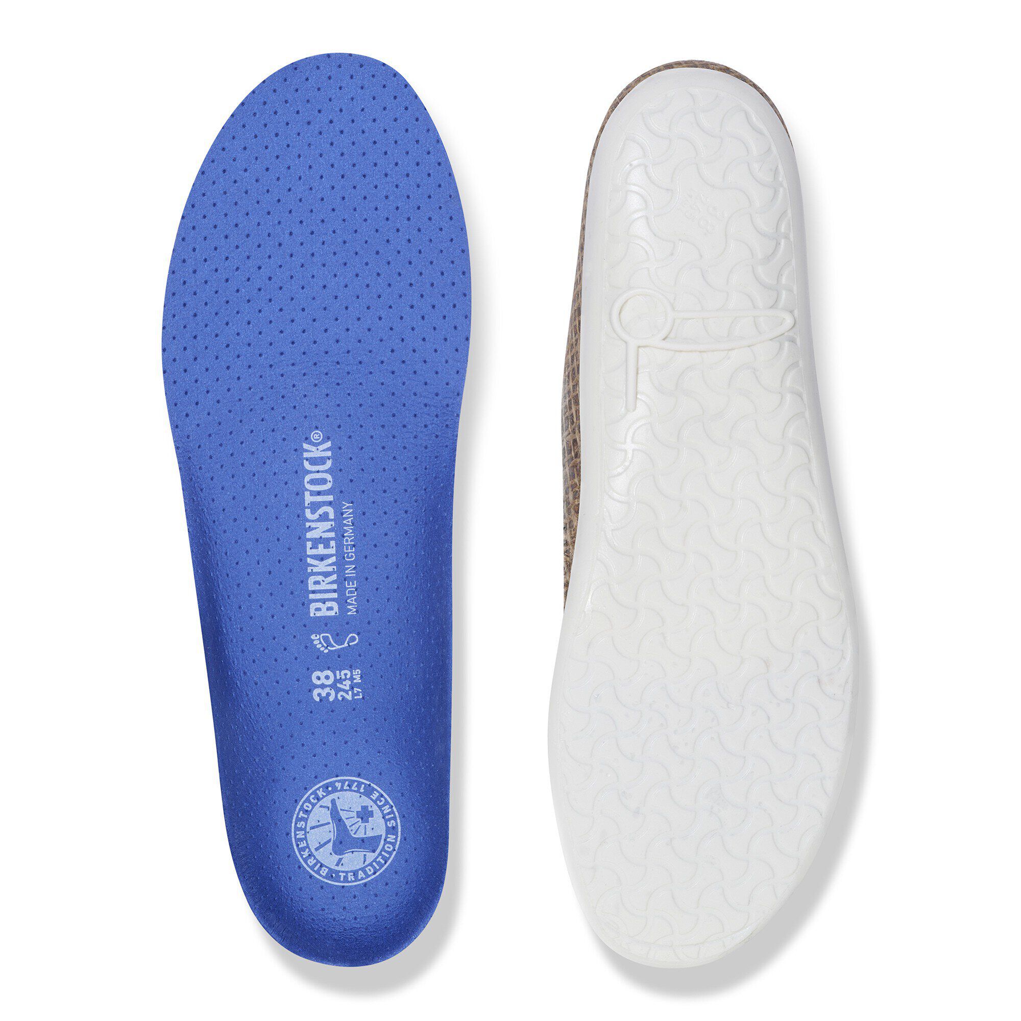 Semelle bleue pour chaussures de sport