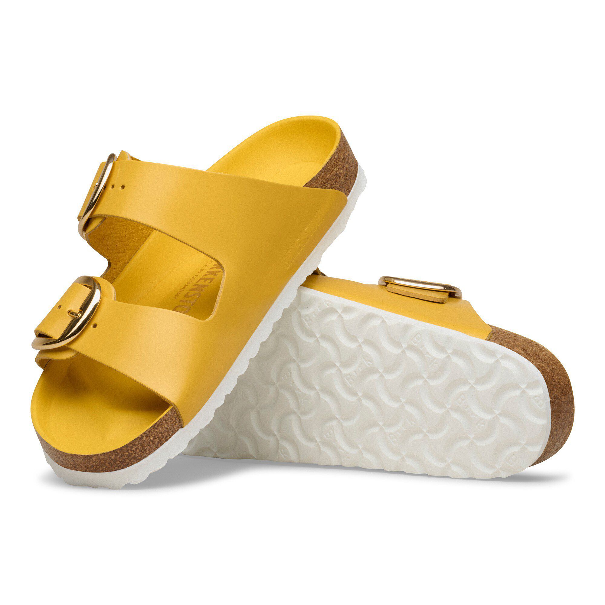 Birkenstock Arizona Grande Boucle Cuir Naturel Patenté