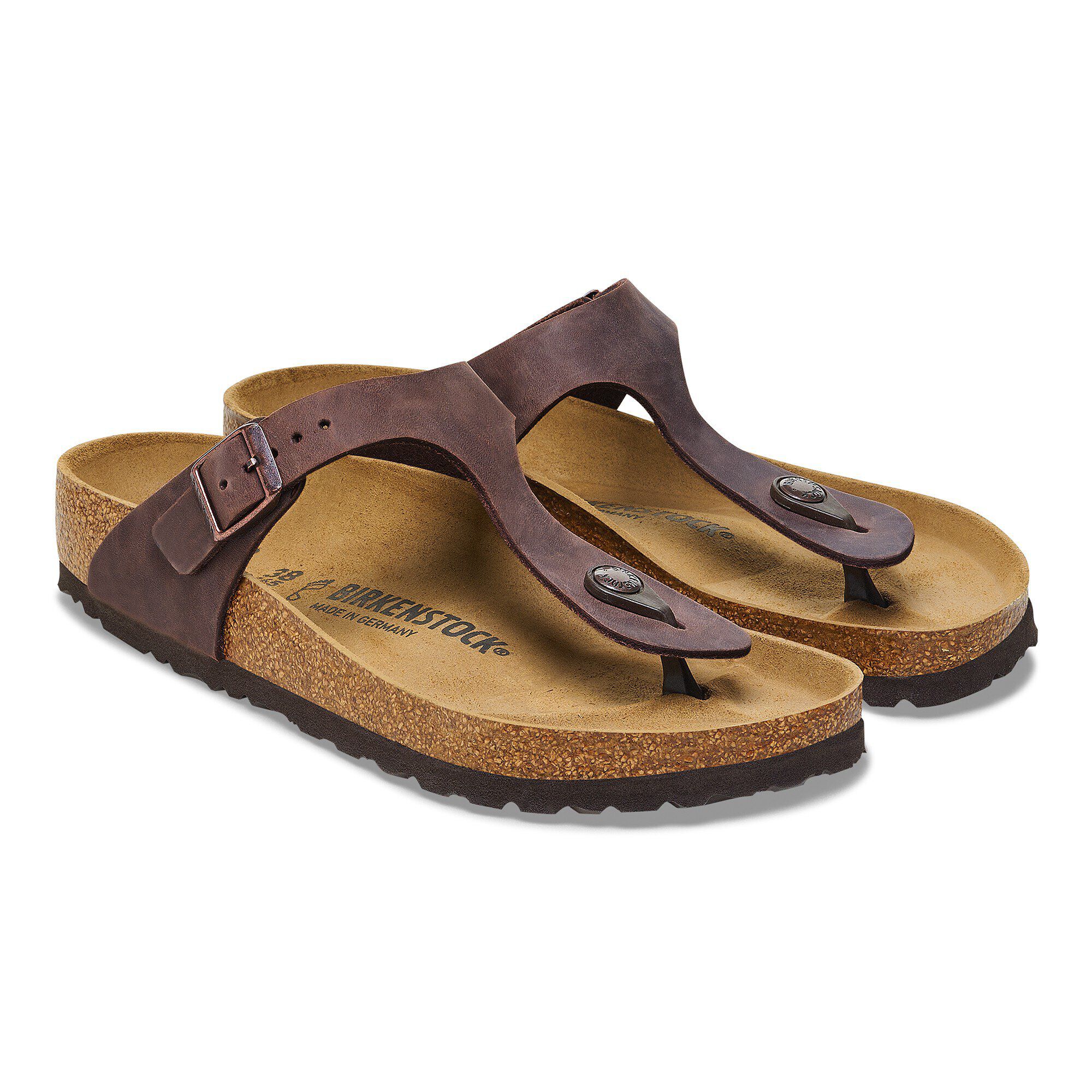 Birkenstock Gizeh Cuir Naturel Huilé