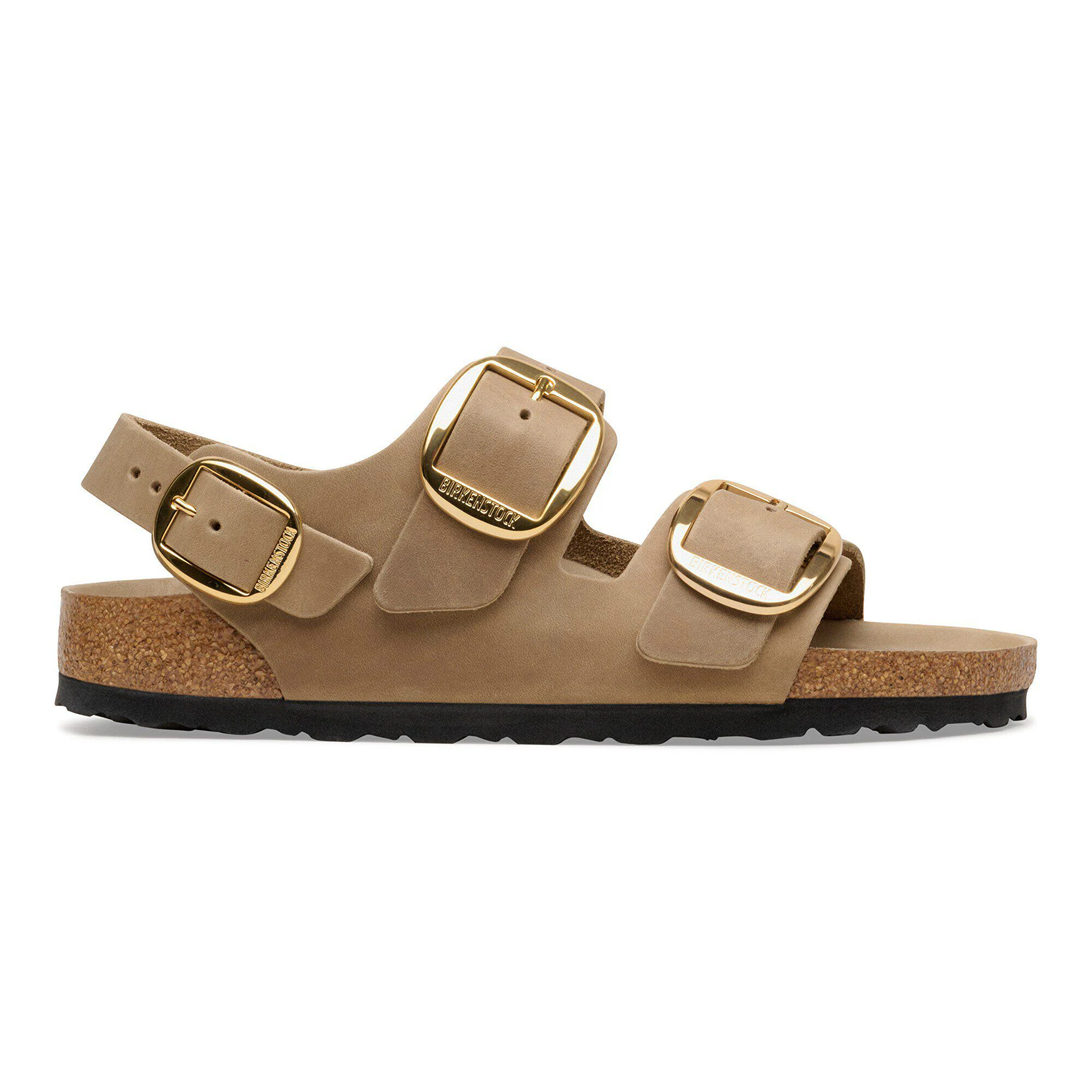Milano Big Buckle Cuir Naturel Huilé