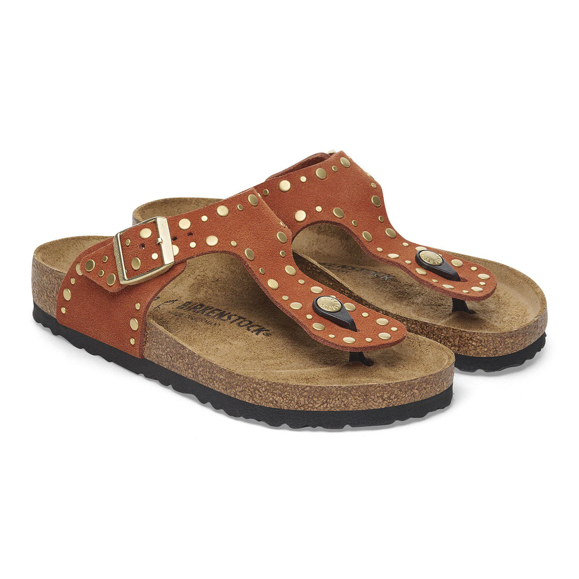 Gizeh Rivet Cuir Velours
