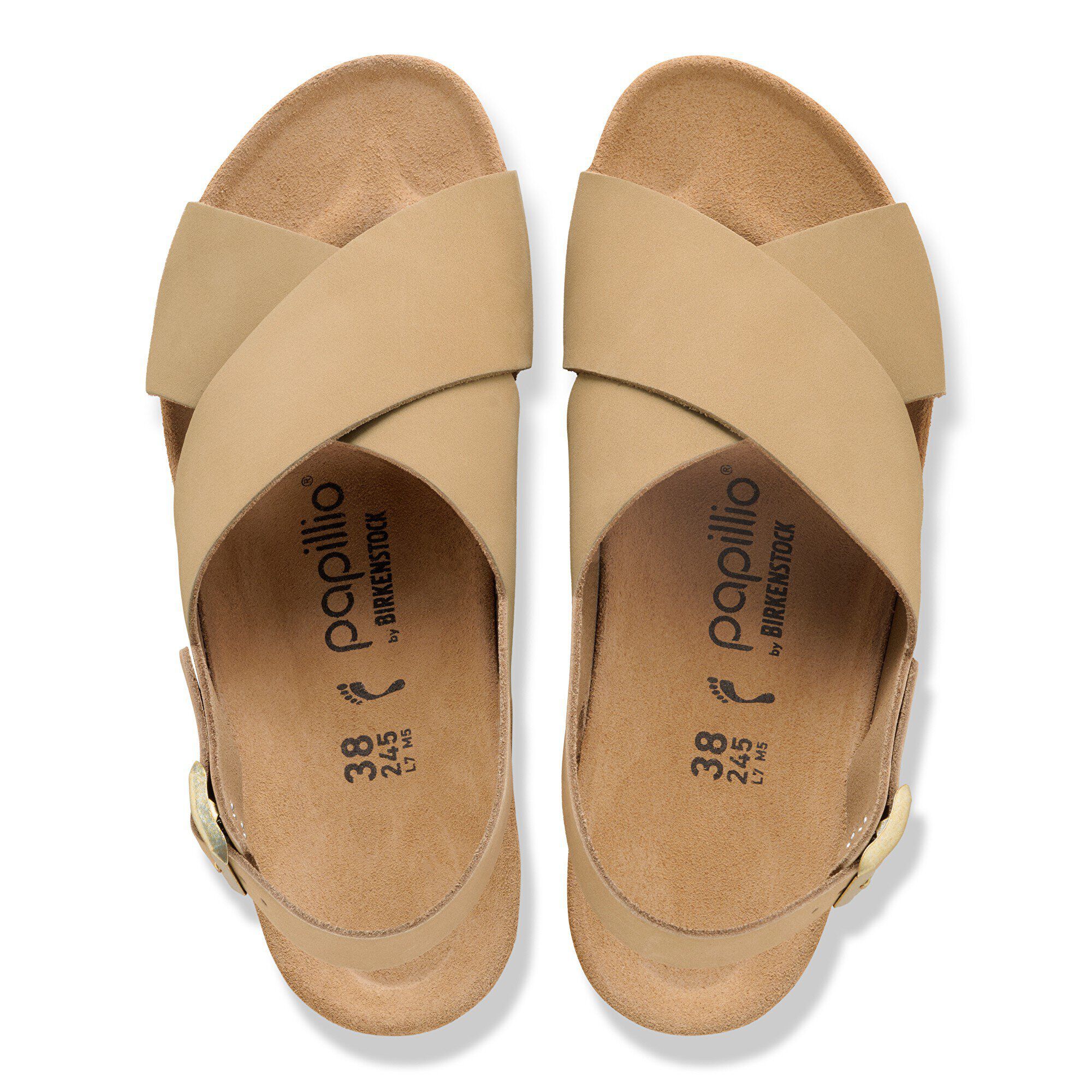 Sandalette en cuir nubuck Samira