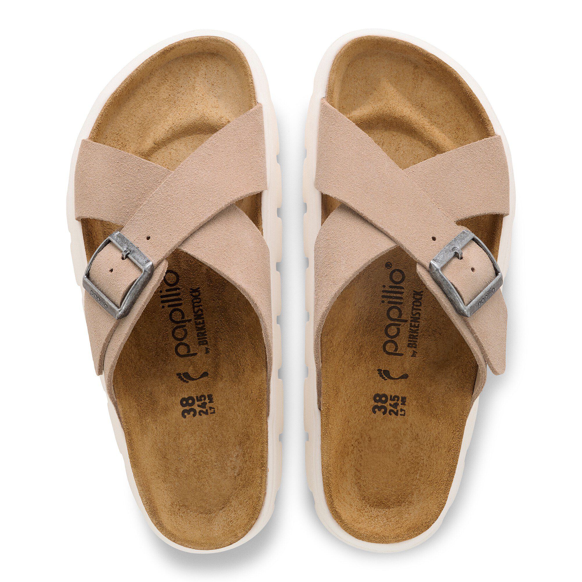 Siena PAP Chaussons en cuir velours épais
