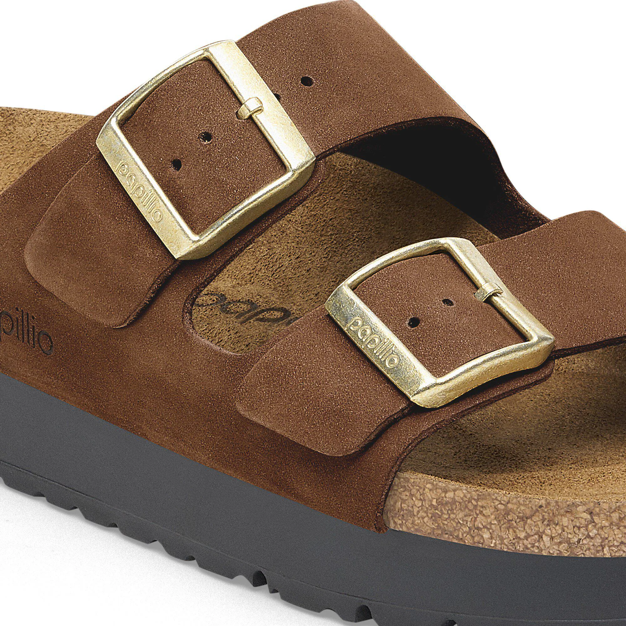 Plateforme Arizona PAP en cuir nubuck