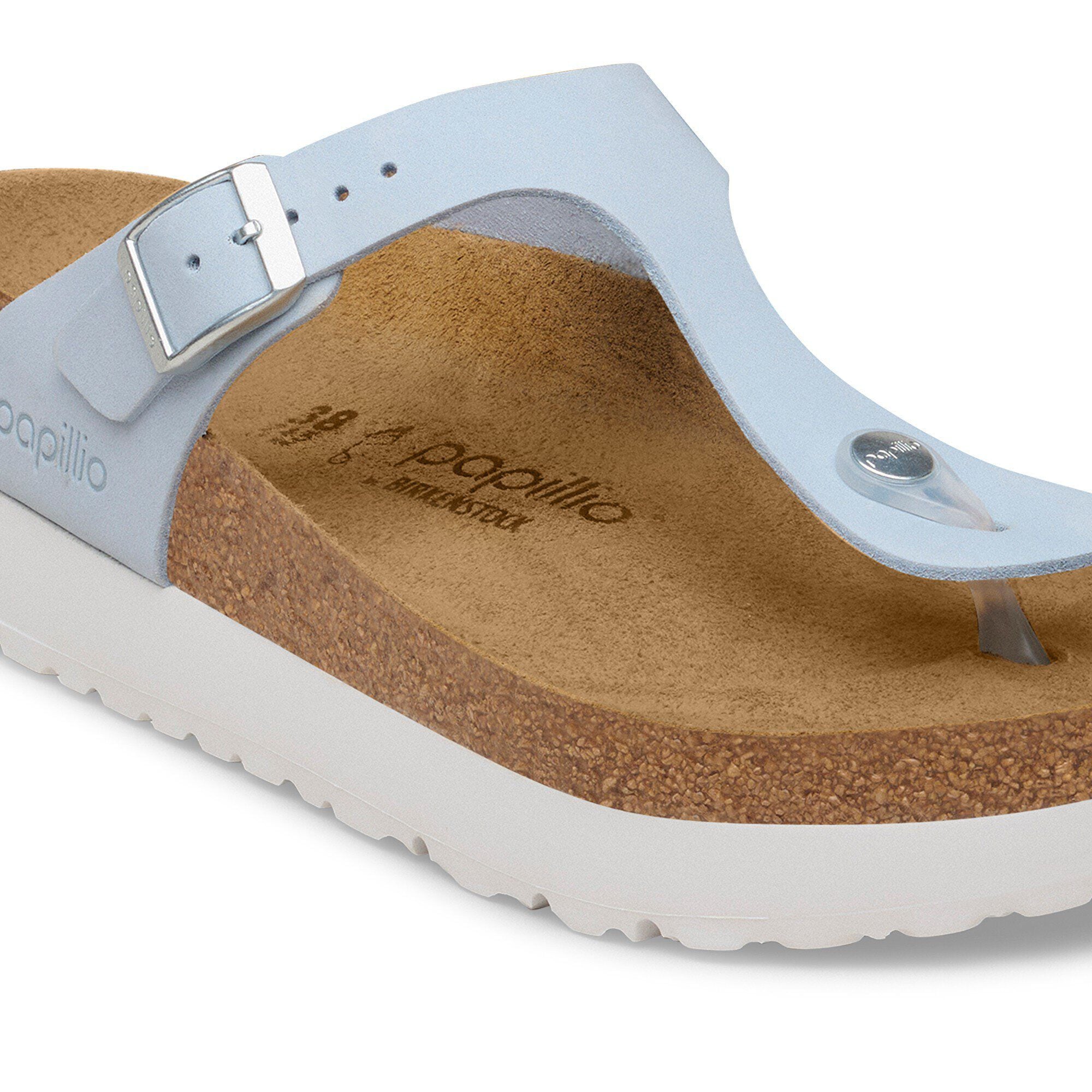 Plateforme Gizeh PAP en cuir nubuck