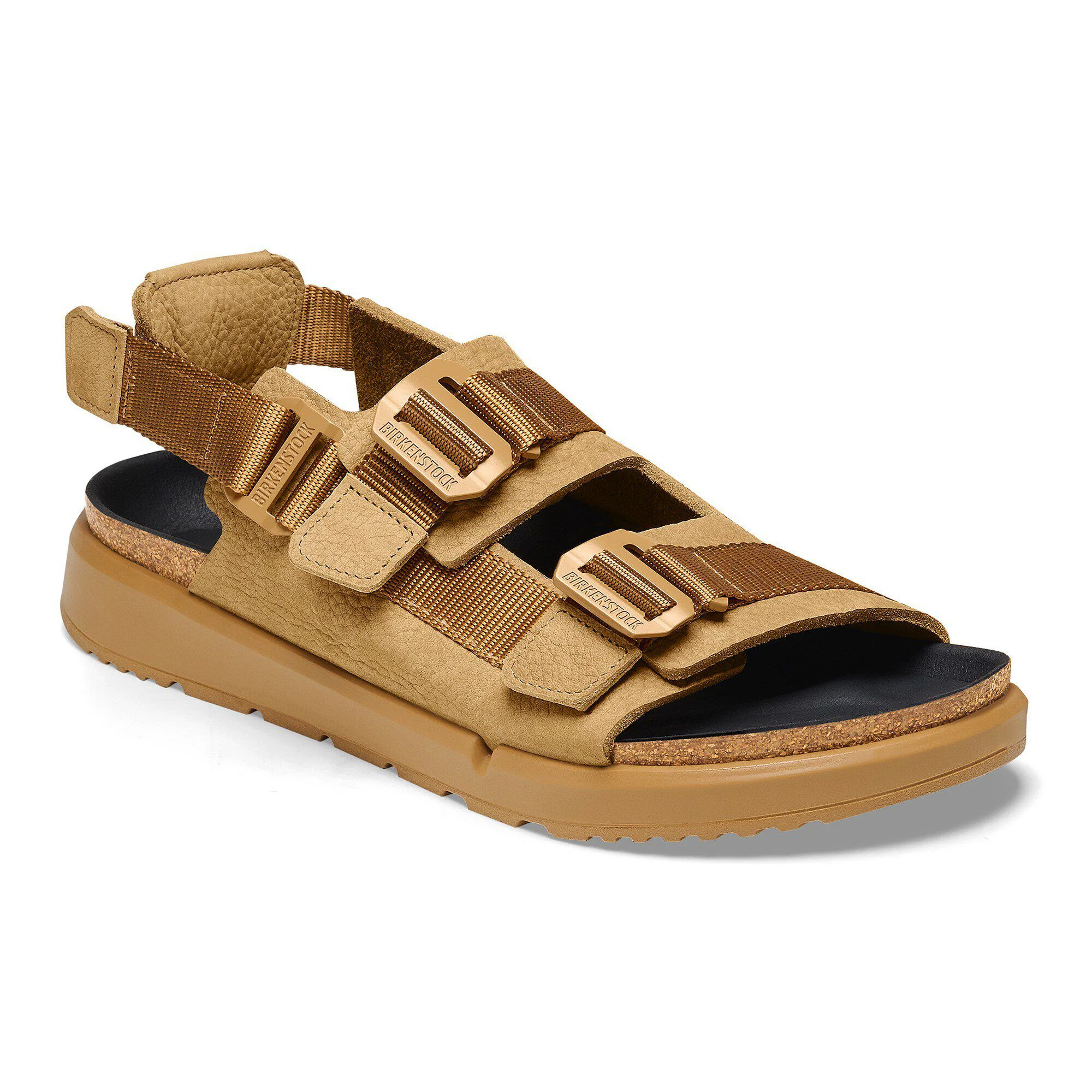 Birkenstock Shinjuku en cuir/textile naturel