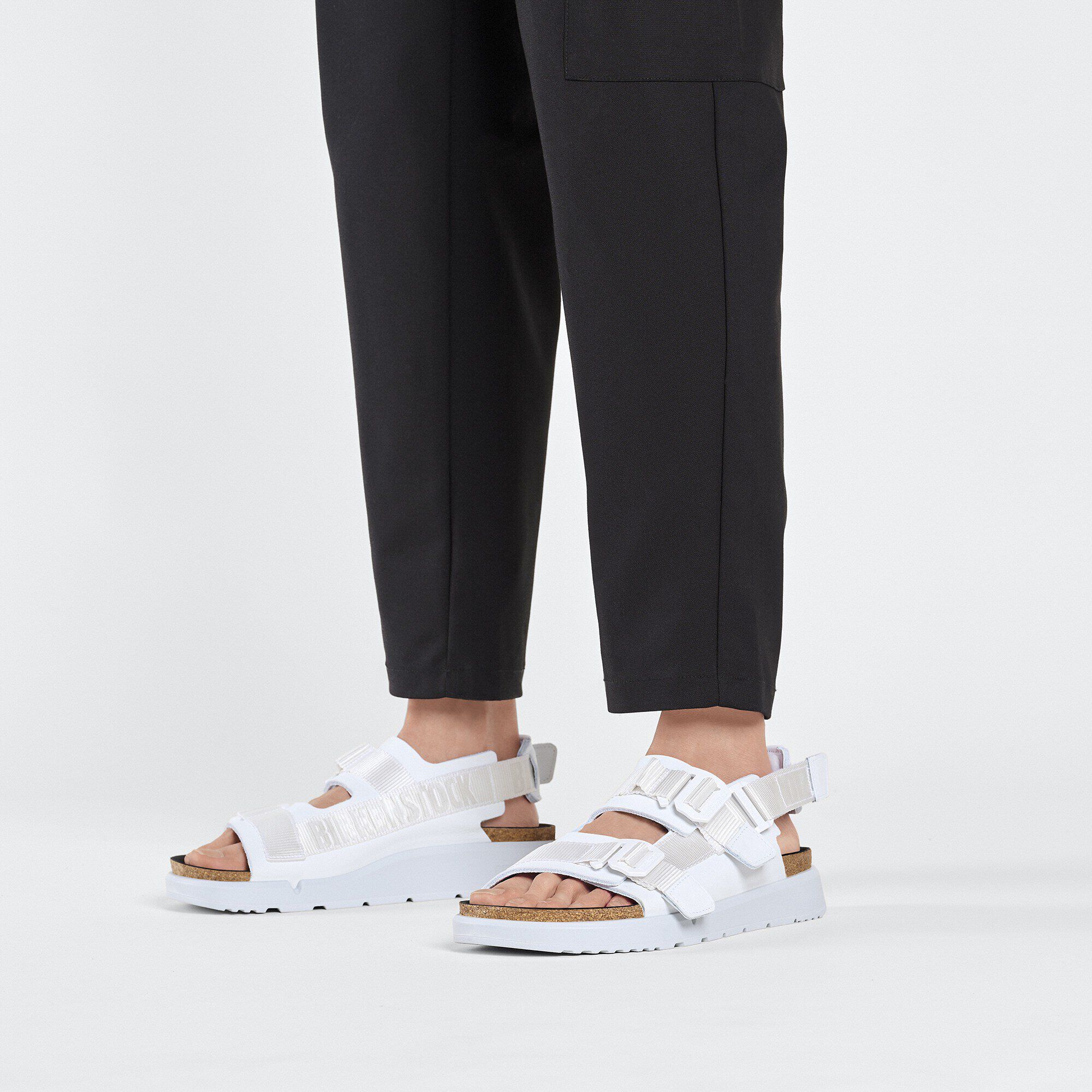 Birkenstock Shinjuku en cuir/textile naturel