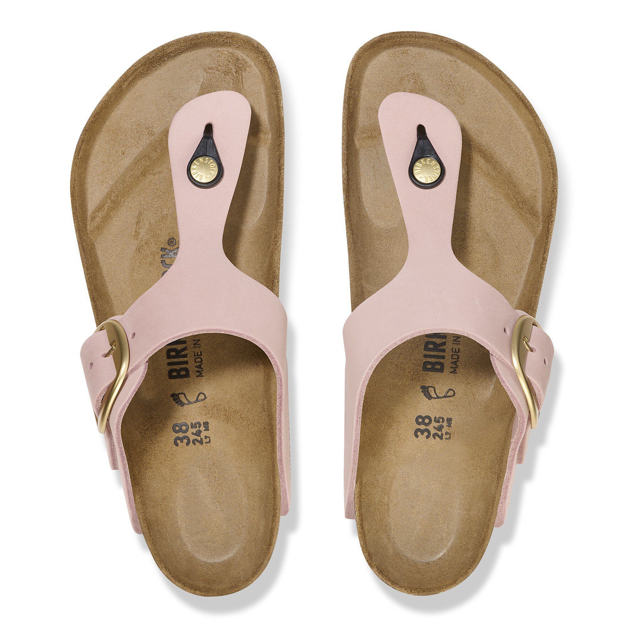 Birkenstock Gizeh Grande Boucle Cuir Nubuck