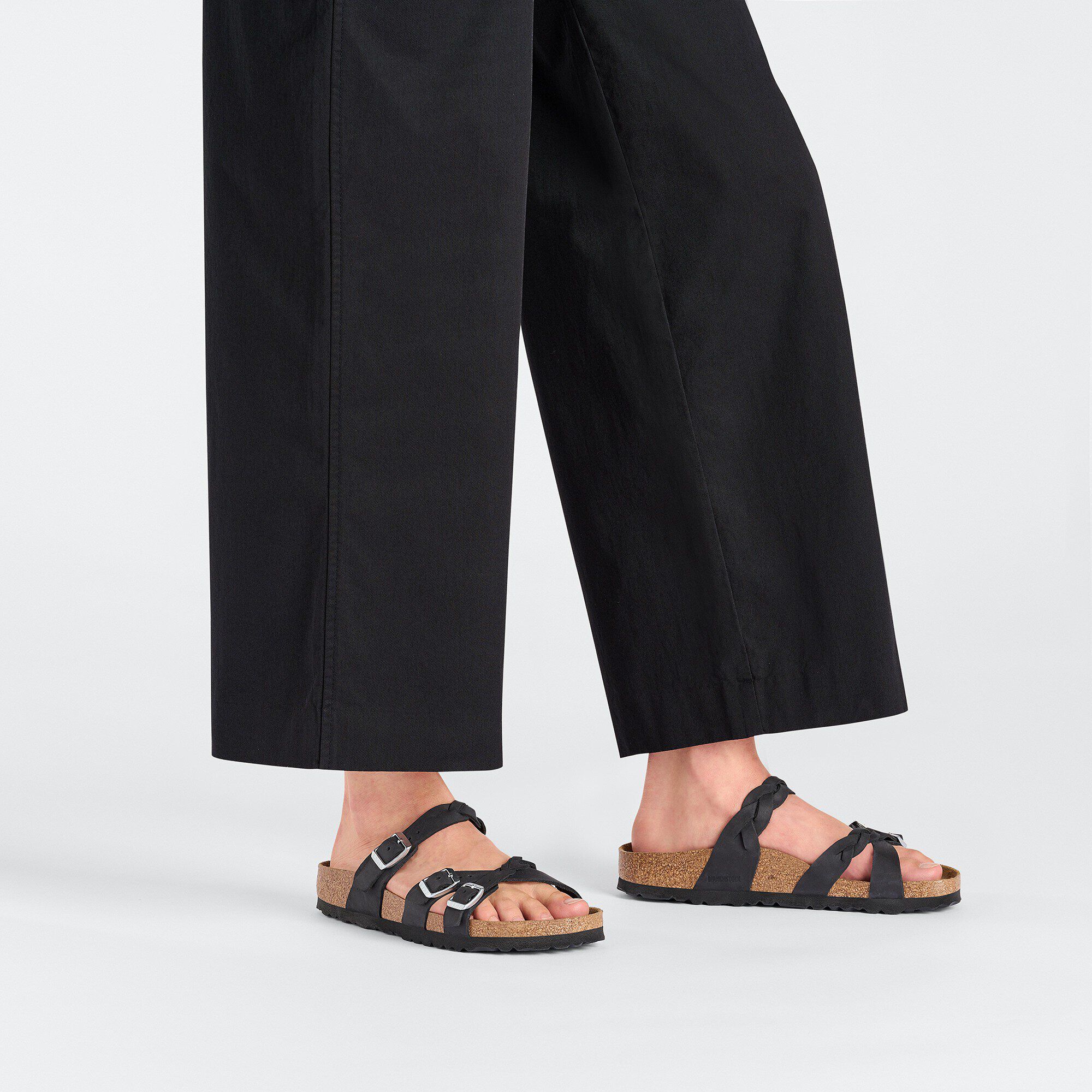 Franca Tressée Cuir Naturel Huilé