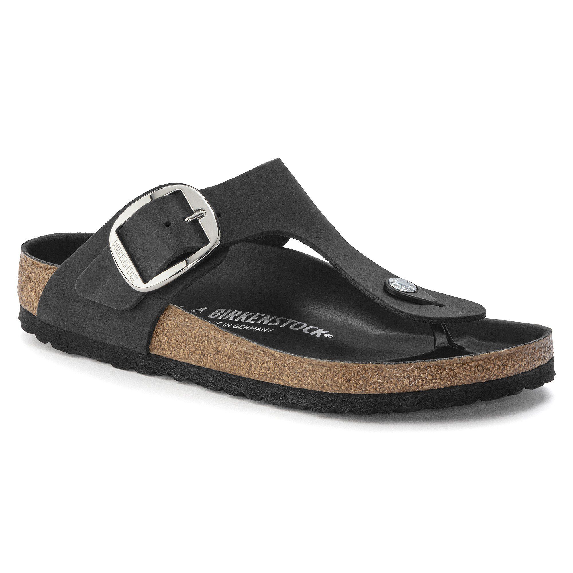 Gizeh Big Buckle Cuir Naturel Huilé