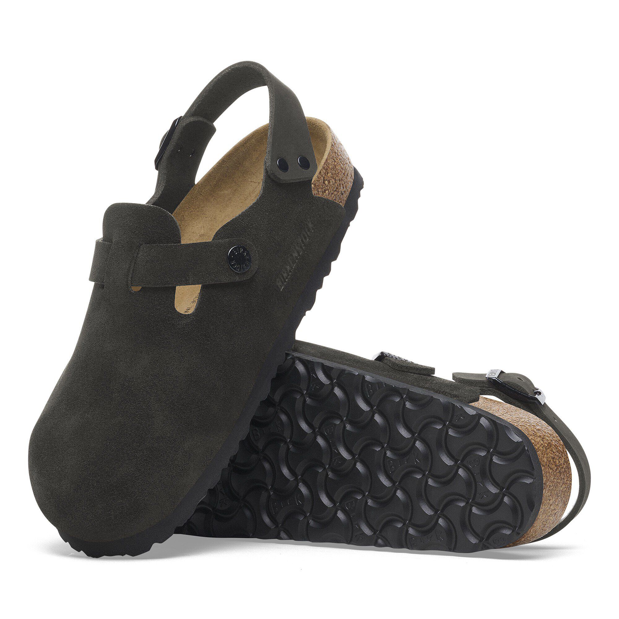 Chausson Tokio en cuir velours