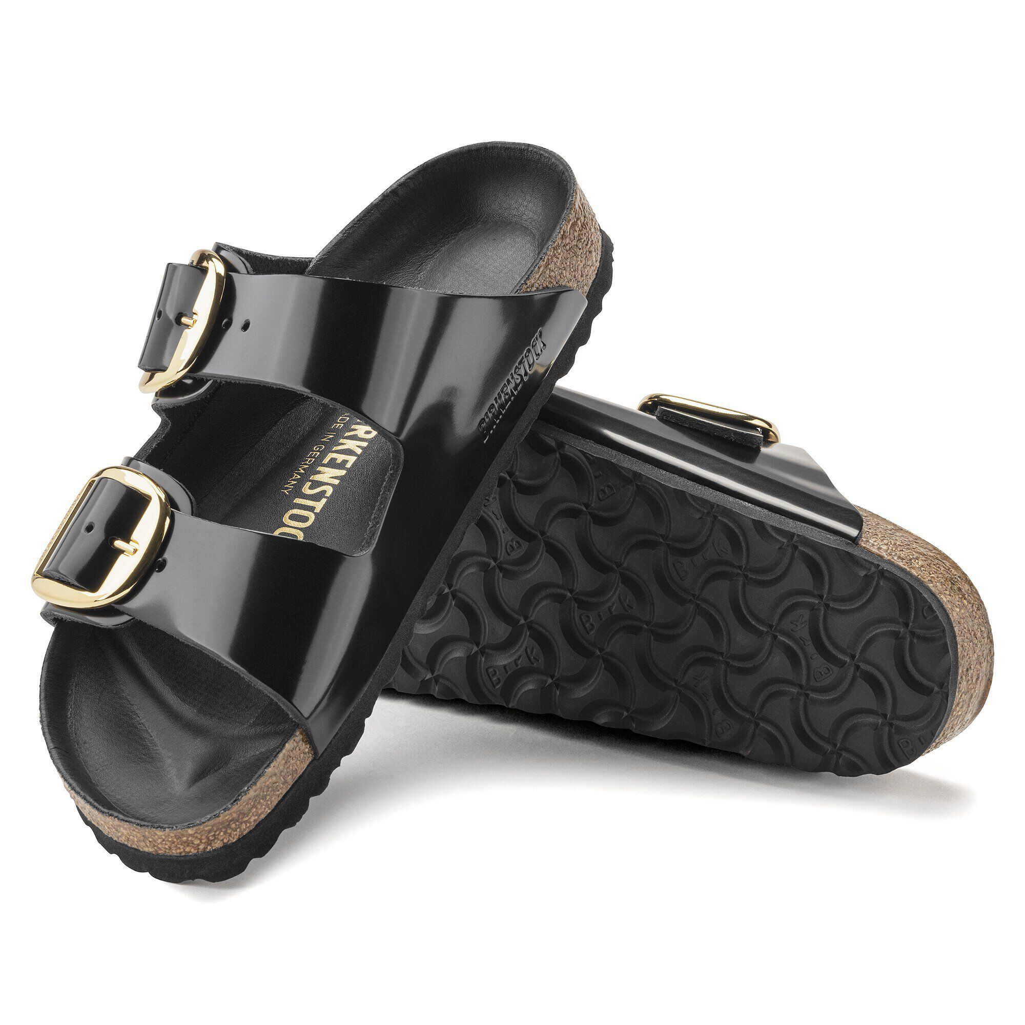 Arizona Big Buckle Cuir Naturel Patent
