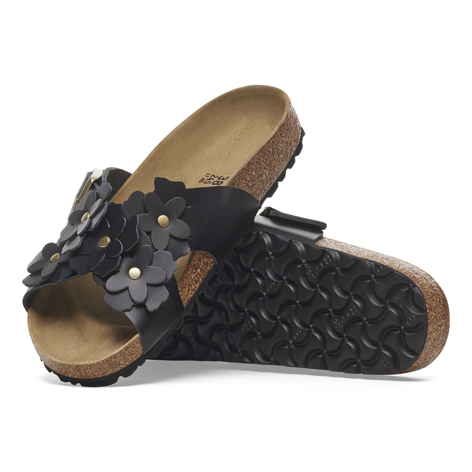 Ornement de fleur Siena cuir naturel