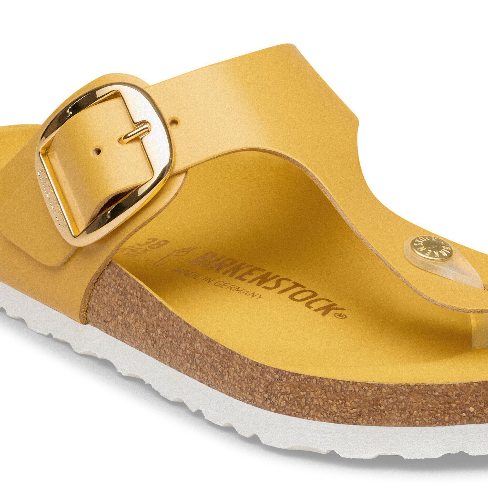 Gizeh Big Buckle Cuir Naturel Brillant