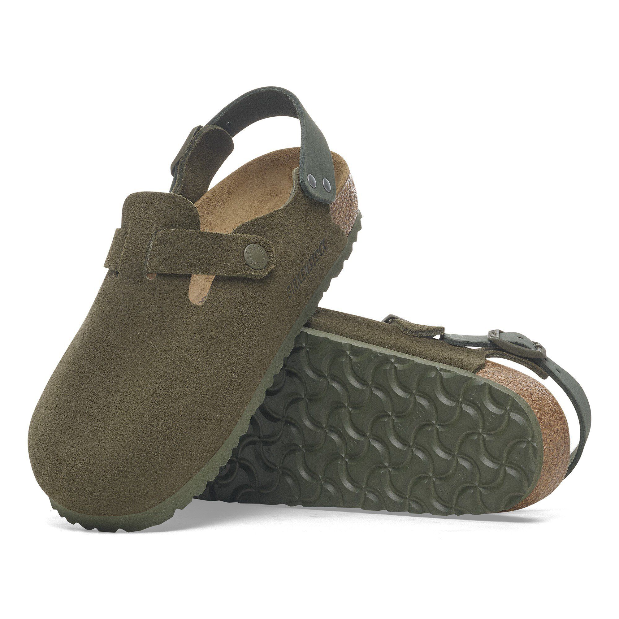 Chausson Tokio en cuir velours
