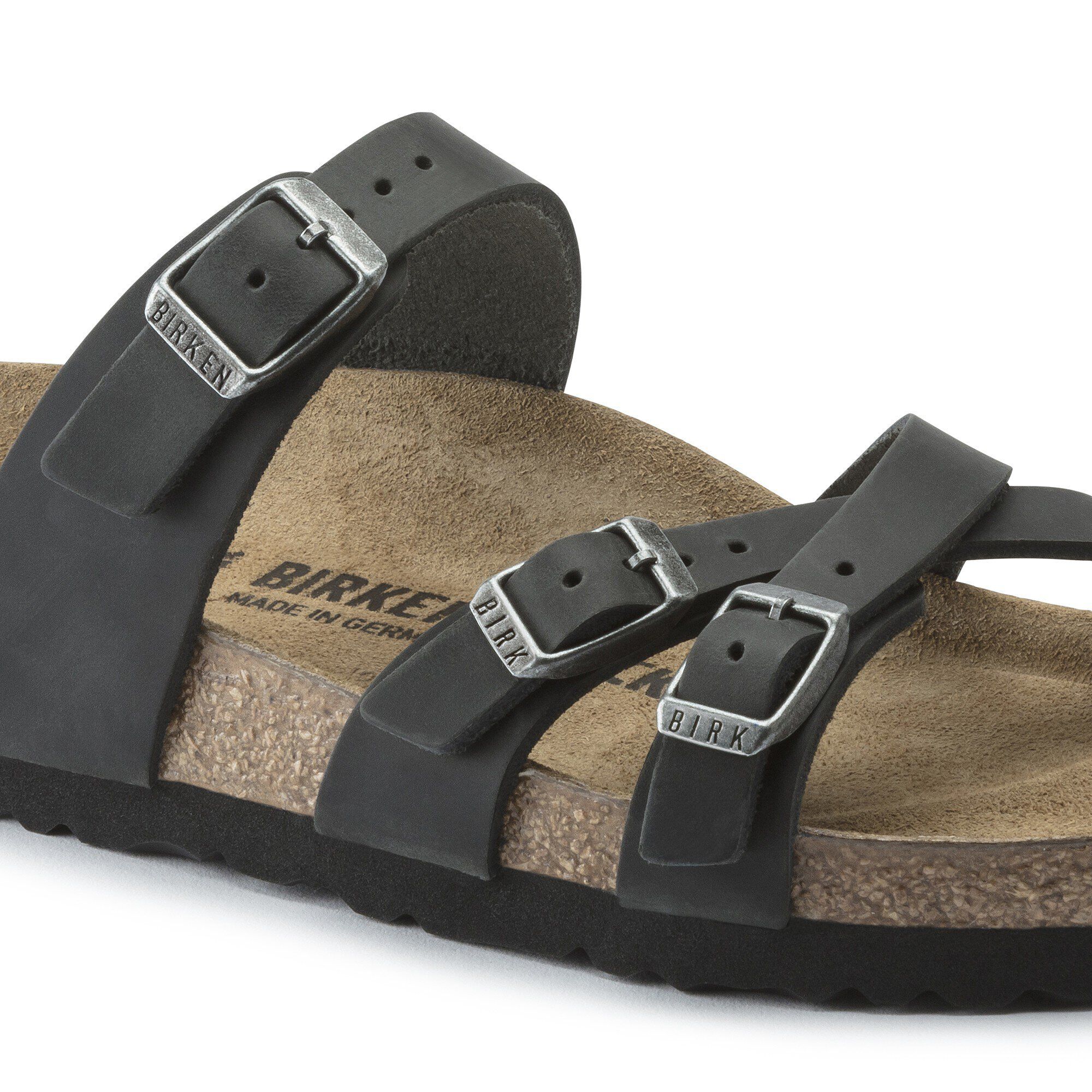 Sandale Franca en cuir naturel huilé