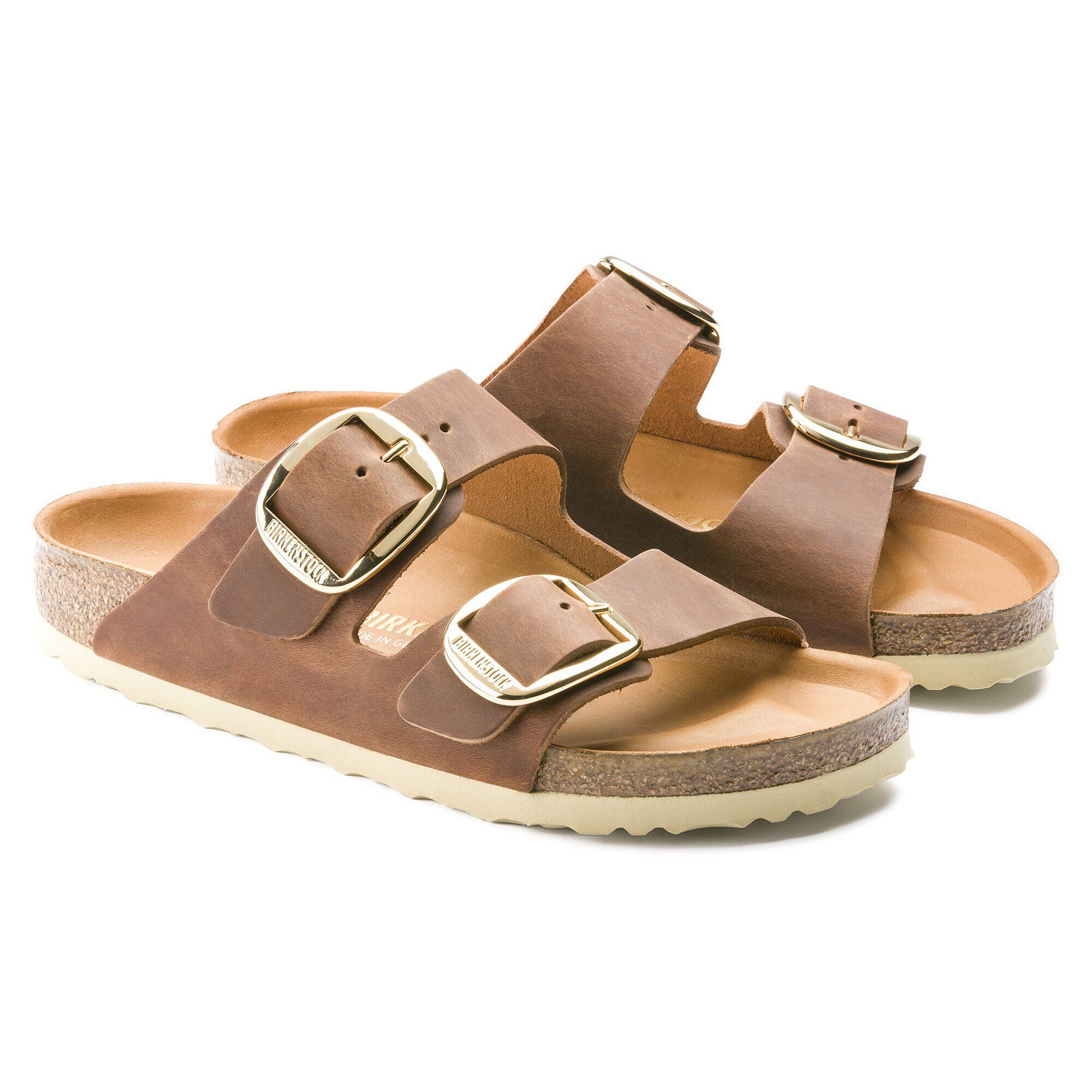 Arizona Big Buckle Cuir Naturel Huilé