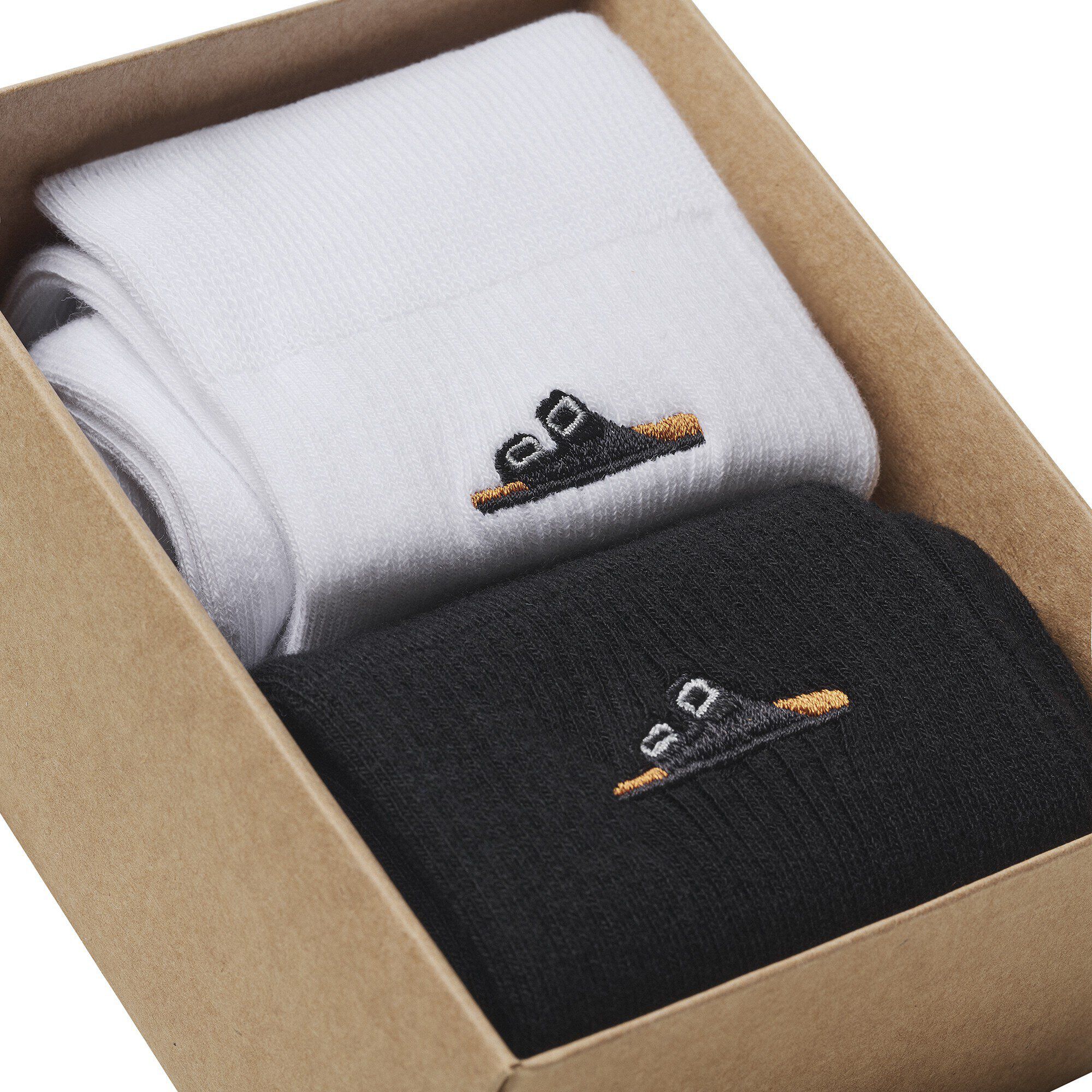 Lot de chaussettes côtelées en coton Coton/Polyamide/Elasthan